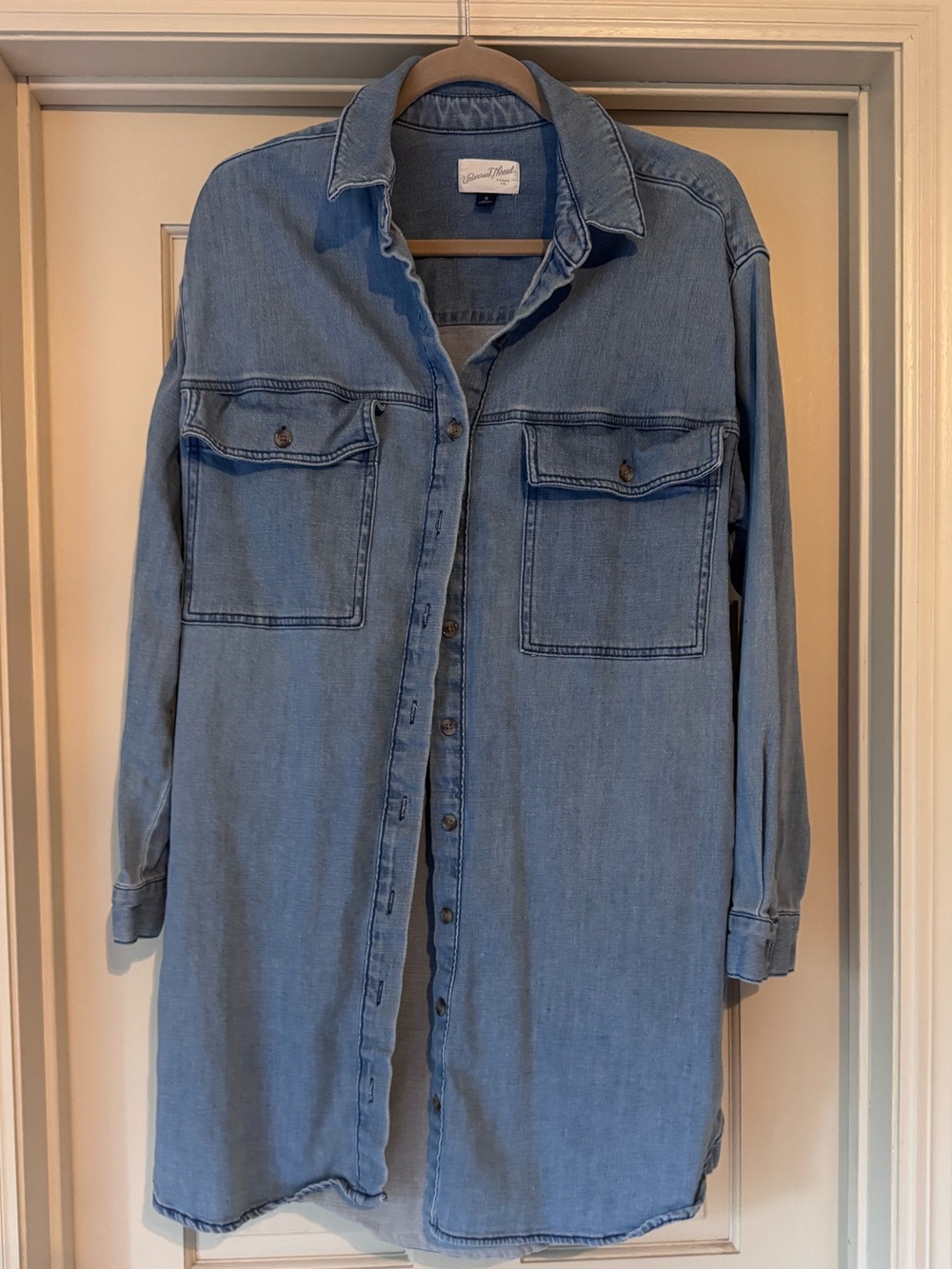 Universal Thread Light Blue Denim Button-Down Shirt